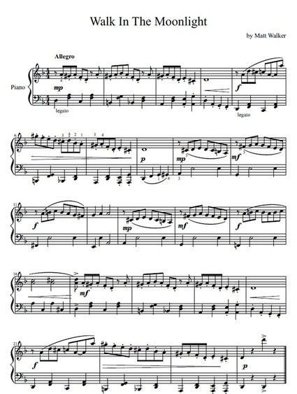 jazz piano composition free sheet music